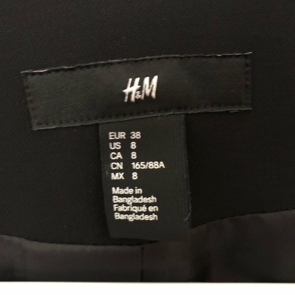 Black blazer with zipper detail - Picture 3 of 3